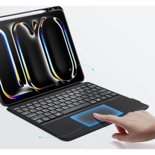 DUX DUCIS etui DK składane z klawiaturą bezprzewodową do iPad Pro 13 (2024) czarne