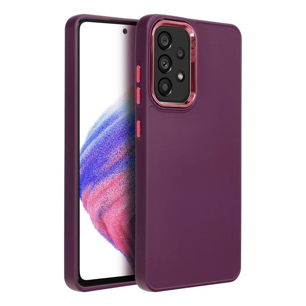 Futerał do Samsung A52 5G / A52 LTE ( 4G ) / A52s 5G Frame fioletowy