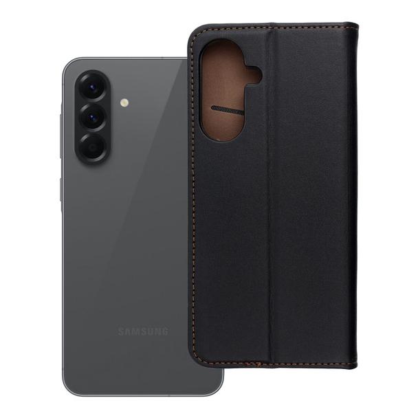 Etui z klapką na Samsung A56 5G Smart Pro Book skórzane czarne