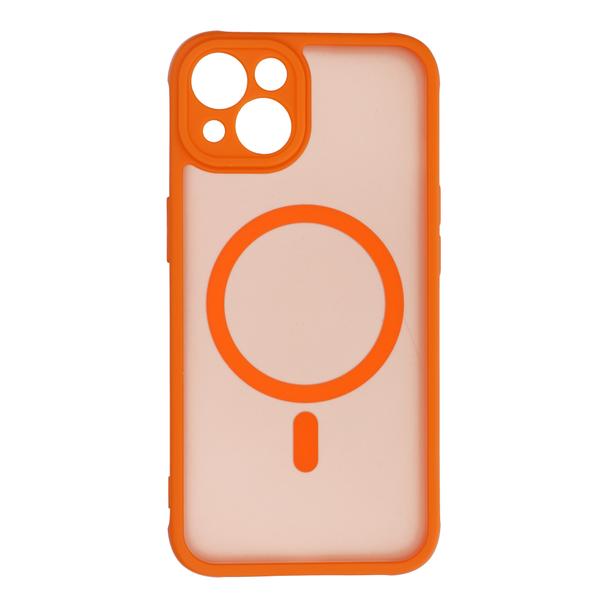 Futerał do iPhone 13 Full Matte Mag Cover zgodny z MagSafe pomarańczowy