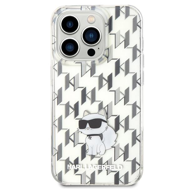 KARL LAGERFELD futerał do IPHONE 15 Pro Max KLHCP15XHNCMKLT (Monogram) transparentny