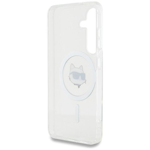KARL LAGERFELD futerał do SAMSUNG S25 KLHMS25SHLSCHH (Magnetic IML Metal Choupette Head) biały