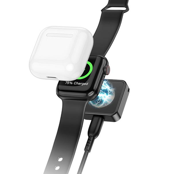 Ładowarka indukcyjna Hoco 2,5W kompatybilna z Apple Watch CW55 czarna