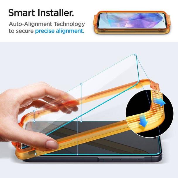 SPIGEN szkło hartowane ALM GLAS.TR 2-pack do SAMSUNG A55 5G clear