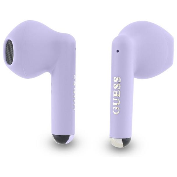 GUESS słuchawki bezprzewodowe bluetooth TWS GUTWSJ14ESGU (Printed Classic Logo) fioletowe