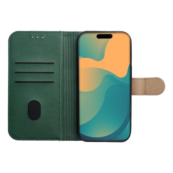 Etui z klapką na iPhone 17 Split Book zielono-złote