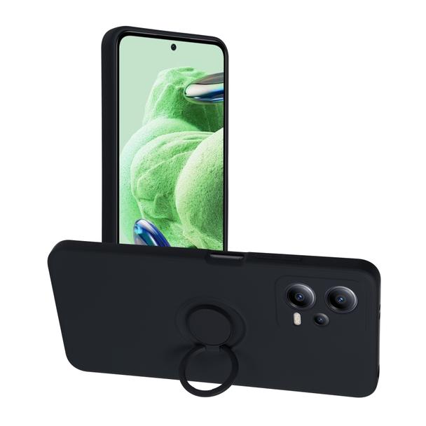 Futerał SILICONE RING do XIAOMI Redmi Note 12 5G czarny