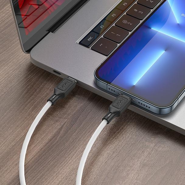 Kabel USB C do Lightning Hoco PD 20W 1 m X90 biały