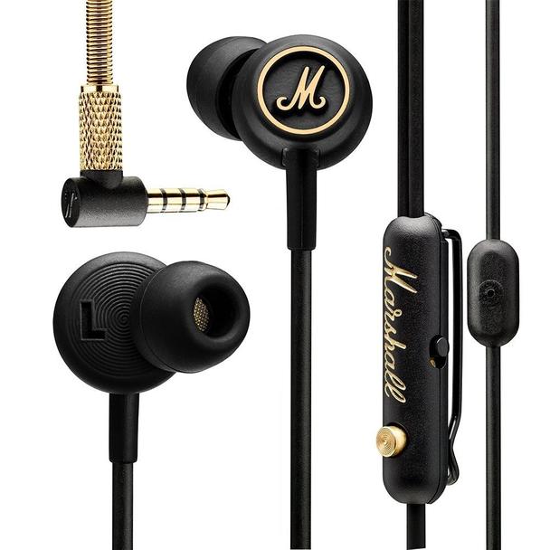 Słuchawki przewodowe douszne Jack 3,5 mm Marshall EQ złoto czarne