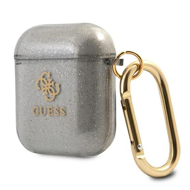 GUESS futerał do APPLE AirPods 1/2 GUA2UCG4GK (Glitter Collection) czarny