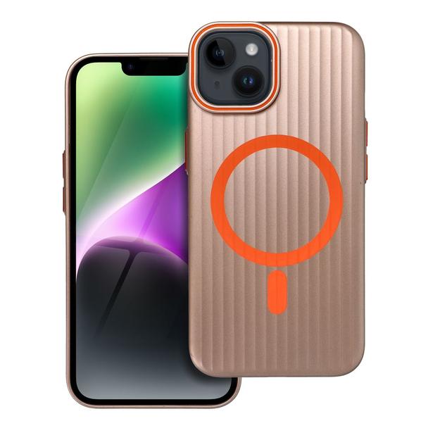 Futerał do iPhone 14 Simply zgodny z MagSafe tytanowy pustynny