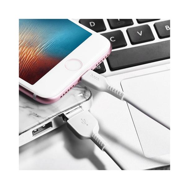 Kabel USB A do Lightning Hoco 1 m X13 biały