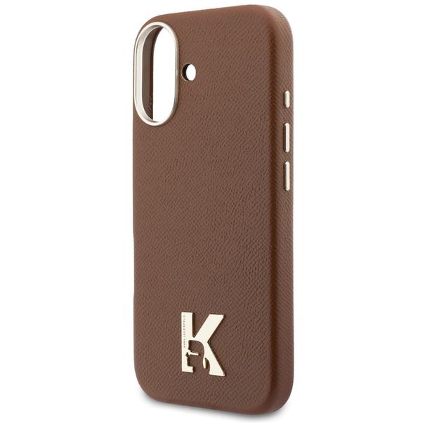 KARL LAGERFELD futerał do IPHONE 17 kompatybilny z MagSafe KLHMP17S5PGFKHGW (Karl Head Logo) brązowy