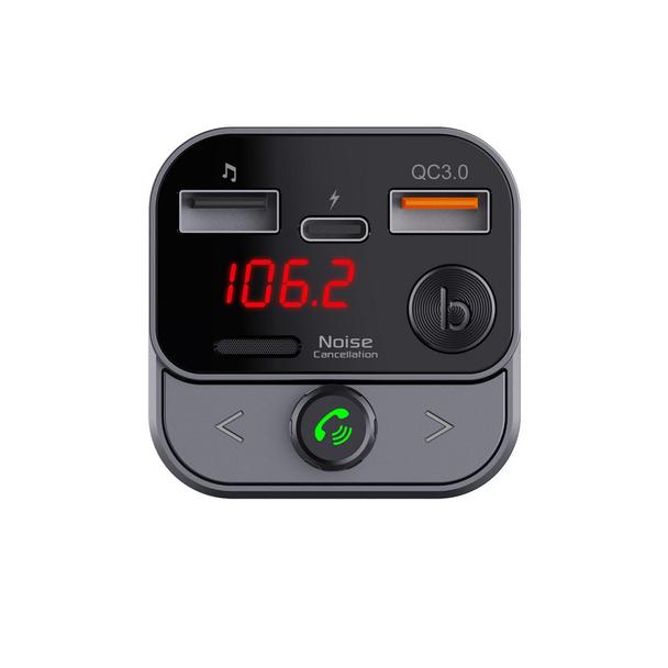Transmiter samochodowy bluetooth Blue Star AutoStream QC3.0 30W BT84B czarny