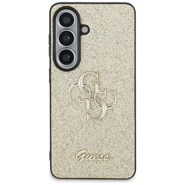 GUESS futerał do SAMSUNG S26 GUHCS26SHG4SGD (Fixed Glitter 4G Big Metal Logo) złoty