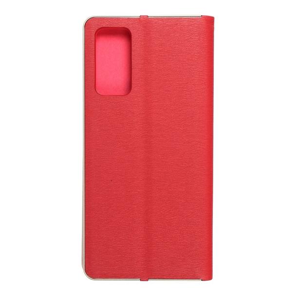Etui z klapką na Samsung S20 FE / S20 FE 5G Luna Book Gold czerwone