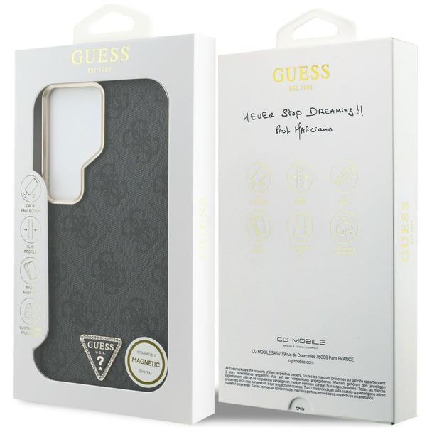 GUESS futerał do SAMSUNG S26 Ultra GUHMS26LP4GTDGMK (4G Triangle Logo MagSafe) czarny