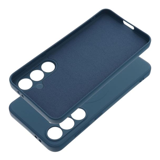 Futerał do Samsung S24 FE Silicone Mag Cover zgodny z MagSafe niebieski