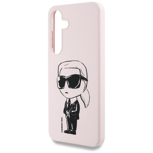 KARL LAGERFELD futerał do SAMSUNG S25 KLHMS25SPNYKGRTP (Magnetic Silicone Graffiti Ikonik) różowy