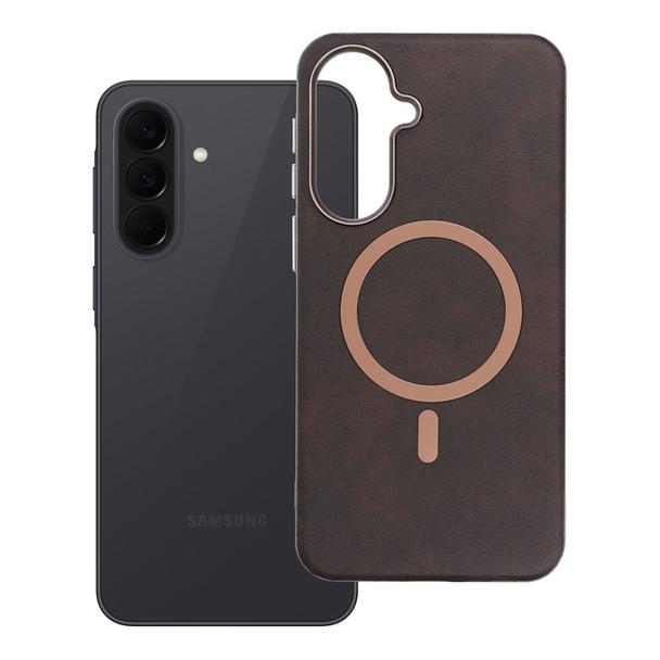 Etui na Samsung A37 Gentleman Mag Cover zgodne z MagSafe brązowe