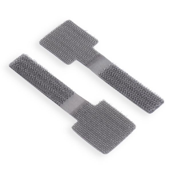 Opaska na kable samoprzylepna z rzepem Blue Star PJ-COZ413 - szara (10 szt.)