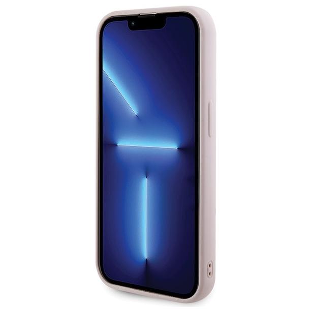 GUESS futerał do IPHONE 15 Pro GUHCP15LPSQSQSP (Quilted Metal Logo) różowy