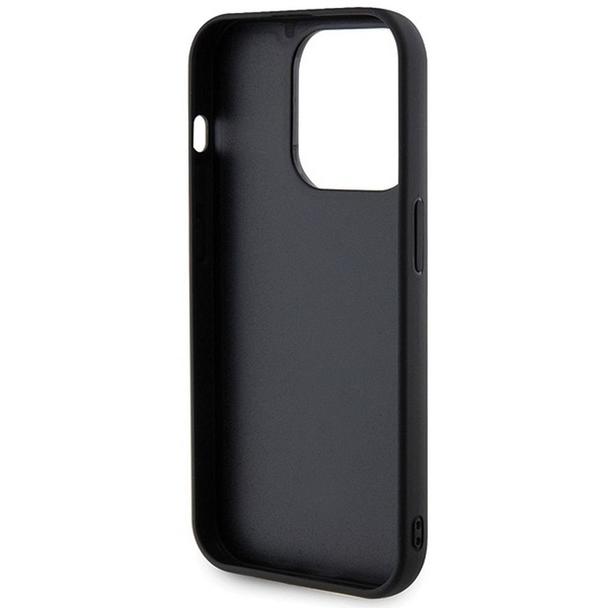 GUESS futerał do IPHONE 15 Pro Max GUHCP15XPSQSQSK (Quilted Metal Logo) czarny