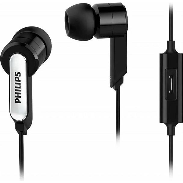 Słuchawki przewodowe z pilotem i mikrofonem jack 3,5mm PHILIPS SHE1405BK/10 czarny
