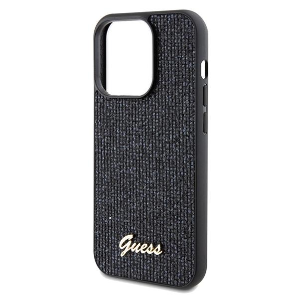 GUESS futerał do IPHONE 14 Pro GUHCP14LPMSDGSK (Disco Metal Script) czarny