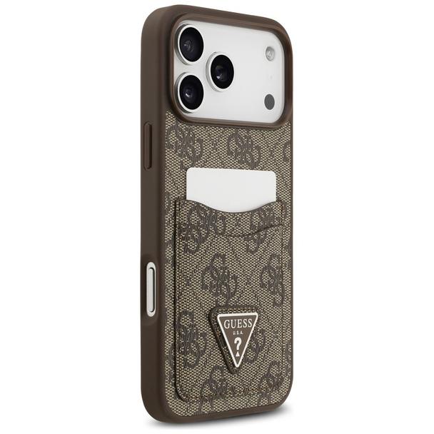 GUESS futerał do IPHONE 17 Pro Max GUHCP17XP4TPW (4G Double Card Triangle) złoty