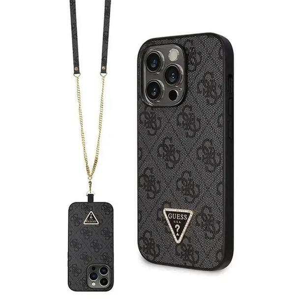 GUESS futerał do IPHONE 14 Pro Max GUHCP14XP4TDSCPK (Metal Logo Starss Crossbody) czarny