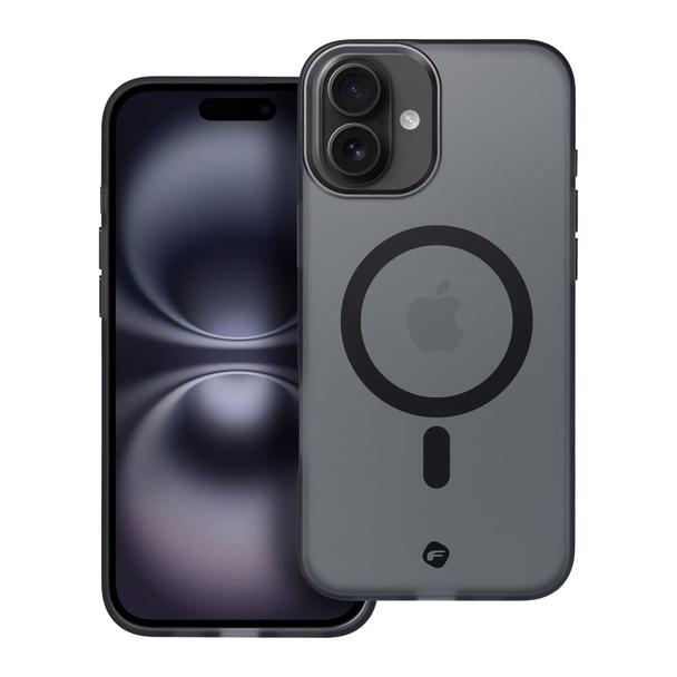 Etui na iPhone 16 PLUS Forcell F-Protect Levels Dual Layer 4D technology zgodne z MagSafe Military Drop-Test smoky black