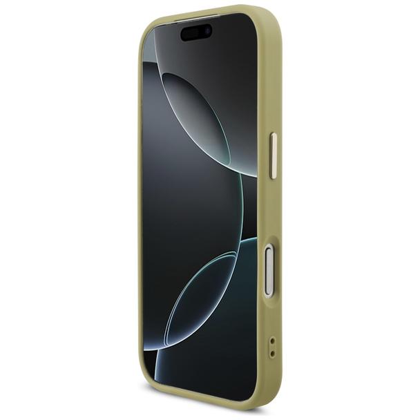 GUESS futerał do IPHONE 17 Pro GUHCP17LHG4SGCD (Fixed Glitter Big 4G Metal Frame) złoty
