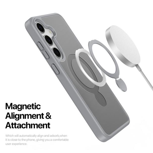 DUX DUCIS futerał YIND kompatybilny z MagSafe do SAMSUNG S25 Plus szary