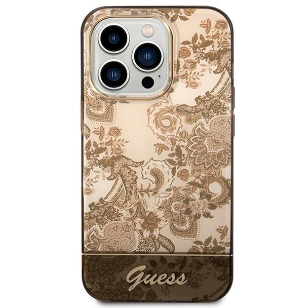 GUESS futerał do IPHONE 14 Pro Max GUHCP14XHGPLHC (IML Electro Cam TDJ) ochra