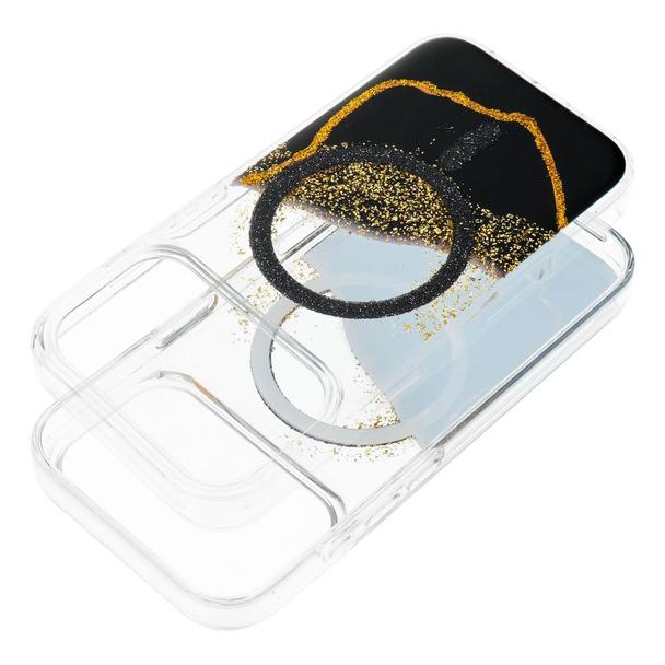 Etui na iPhone 18 Pro / 17 Pro Golden zgodne z MagSafe czarne
