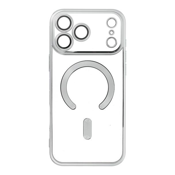 Etui na iPhone 18 Pro / 17 Pro Electro Mag Cover zgodne z MagSafe srebrne