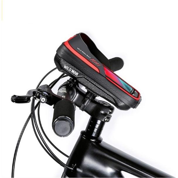 WILDMAN sakwa rowerowa na kierownicę na zamek 0,5L (4" - 7") ES16 czarna