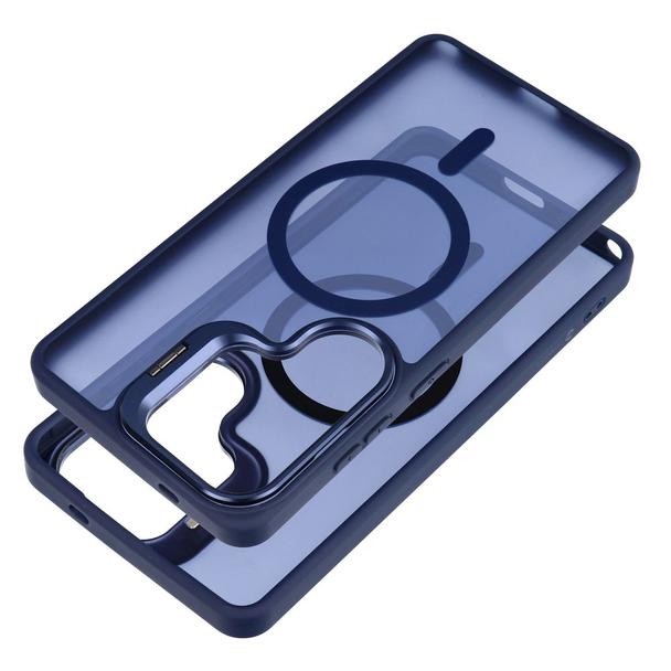 Etui na Samsung A37 Forcell F-Protect Shadow Stand Premium zgodne z MagSafe granatowe 0INT