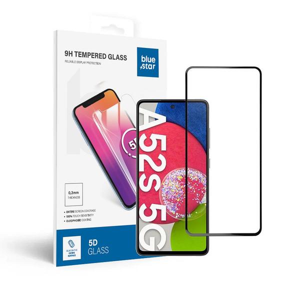 Szkło hartowane 5D do Samsung A52/52s 5G/LTE (full glue / case friendly) Blue Star czarne