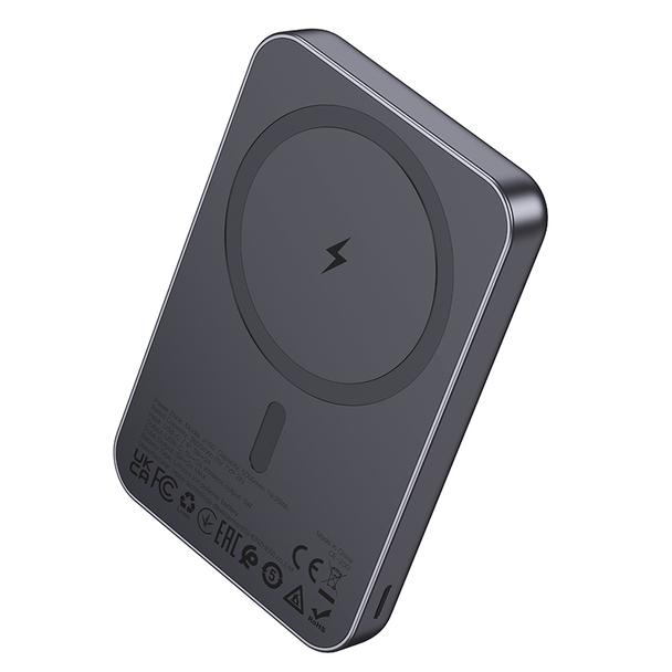 Powerbank zgodny z MagSafe Hoco 5000 mAh 2A 5W J160 szary
