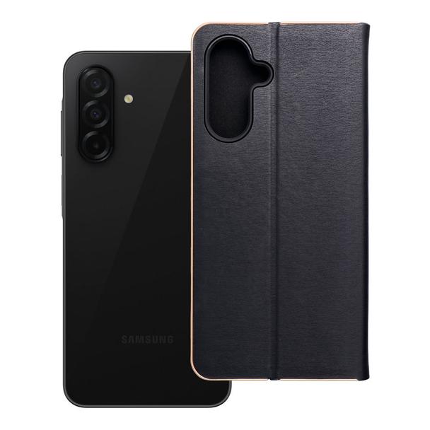 Etui z klapką na Samsung A26 5G Luna Book Gold czarne