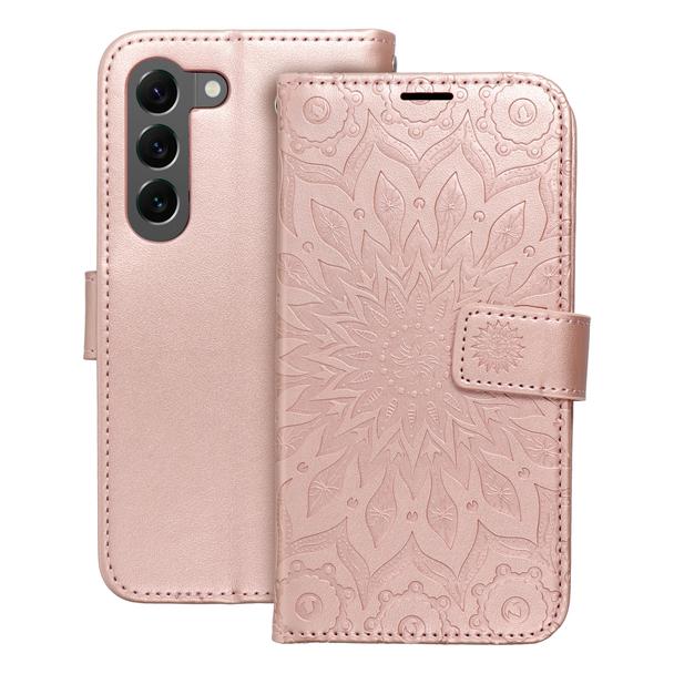Etui z klapką na Samsung S23 Mezzo Book mandala złoto-różowe