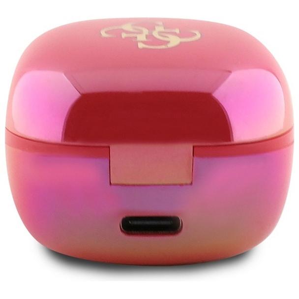 GUESS słuchawki bezprzewodowe bluetooth TWS GUTWSJ144ESF (Mini Iridescent 4G Printed Logo) fuksja