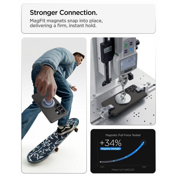 SPIGEN futerał LIQUID AIR MAG kompatybilny z MagSafe do SAMSUNG S26 Ultra marble grey