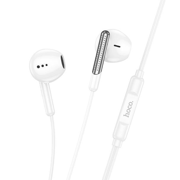 EOL Słuchawki przewodowe douszne USB C Hoco M123 białe