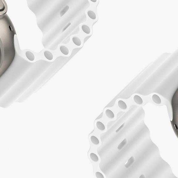 DUX DUCIS pasek OCEAN WAVE silikonowy do Apple Watch 42 / 44 / 45 mm biały