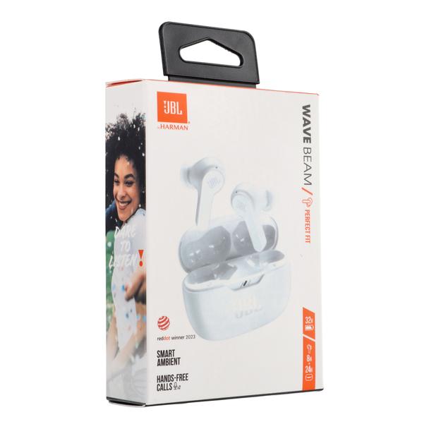 Słuchawki bezprzewodowe douszne JBL IP54 IPX2 Wave Beam białe