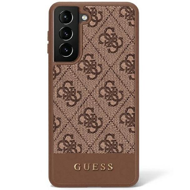 GUESS futerał do SAMSUNG S23 Ultra GUHCS23LG4GLBR (4G Bottom Stripe) brązowy