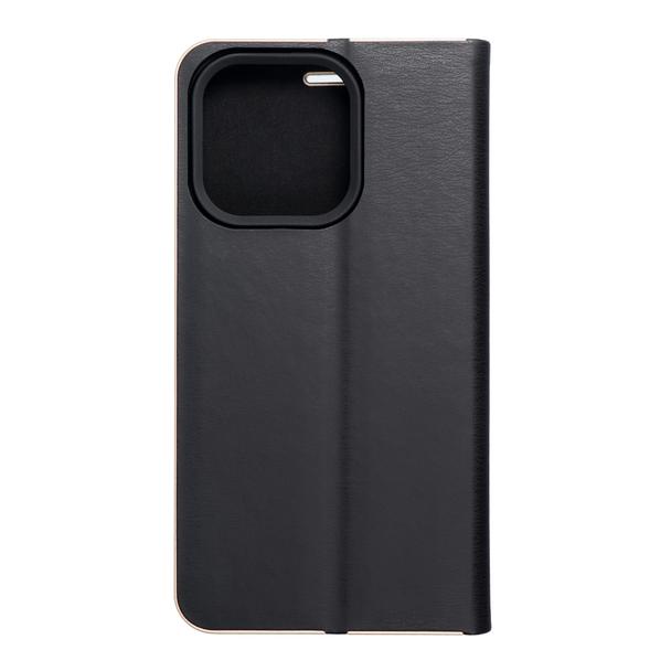Etui z klapką na iPhone 14 PRO Luna Book Gold czarne